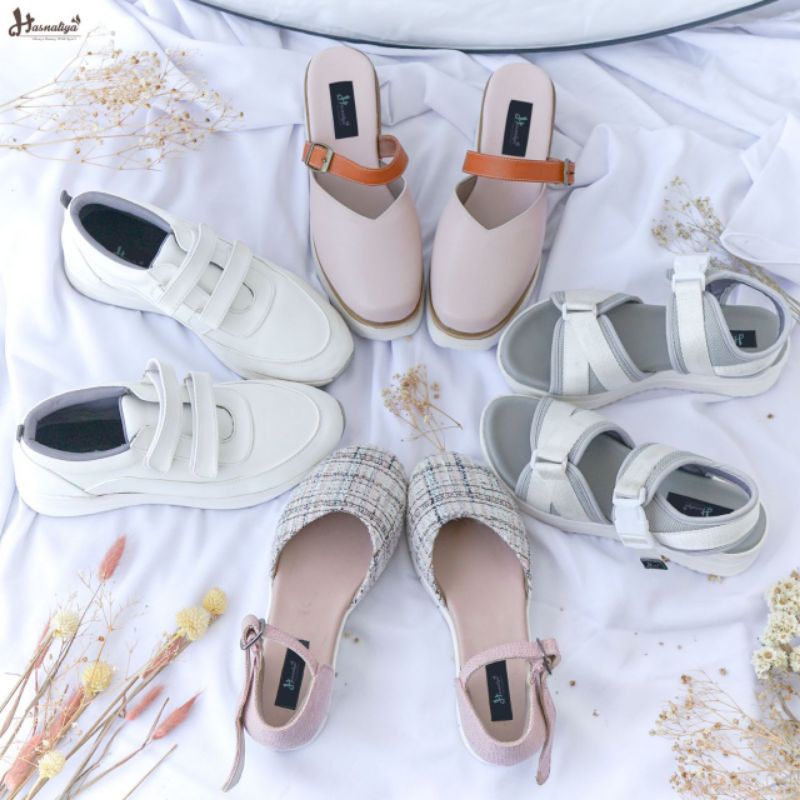 PO SENDAL/SEPATU WANITA ALICE BY HASNALIYA SENDAL/SEPATU CANTIK HARGA MENARIK