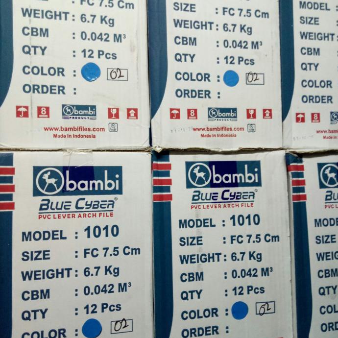 

ordner LAF folio bambi 1010/per karton, biru, hitam(gojek,grab) - Biru Ordner