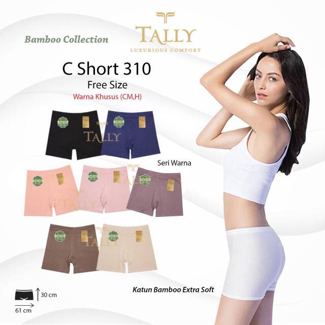 CD SHORT TALLY 310 | KATUN BAMBU | FREE SIZE | FIT L