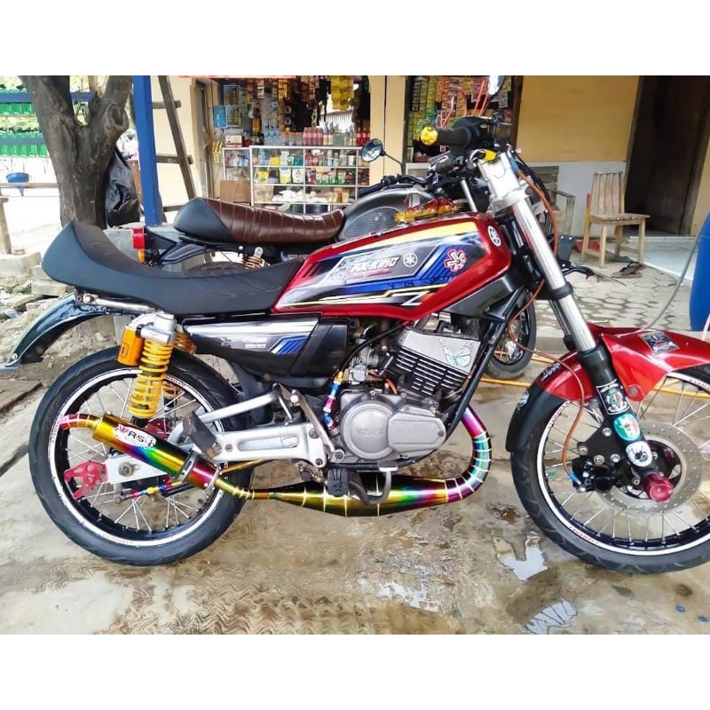 Knalpot Rx King Rx Spesial Kolong Repsol Tipe PDK Full Pelangi Bakaran