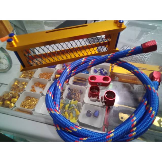 Cover oil cooler satria model sps set selang