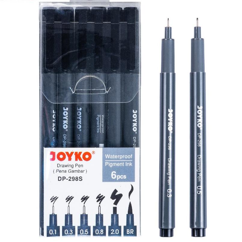 

Drawing Pen Pena Gambar Joyko DP-298S 1 Set 6 Pcs