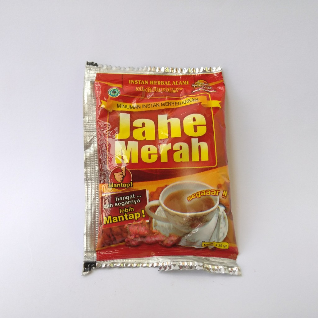 Jahe Merah Minuman Kesehatan Sachet Instan Herbal Al-Ghuroba 25gr