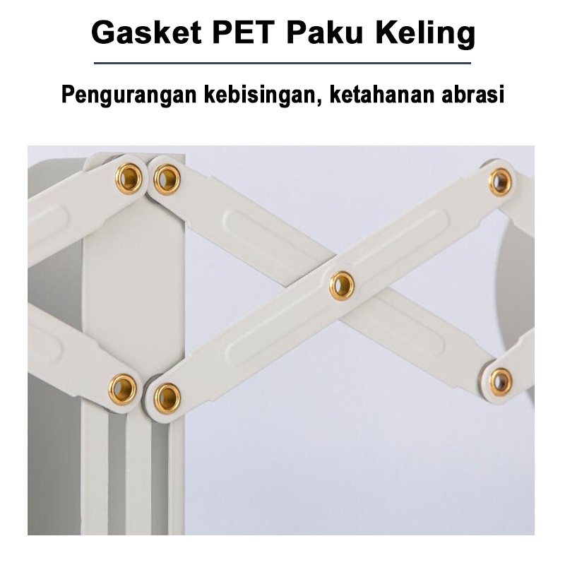 Deli Pembatas Buku Besi Penahan Buku Penyangga Buku Aesthetic Dapat Ditarik 3 Layer Book Stand Retractable Book End