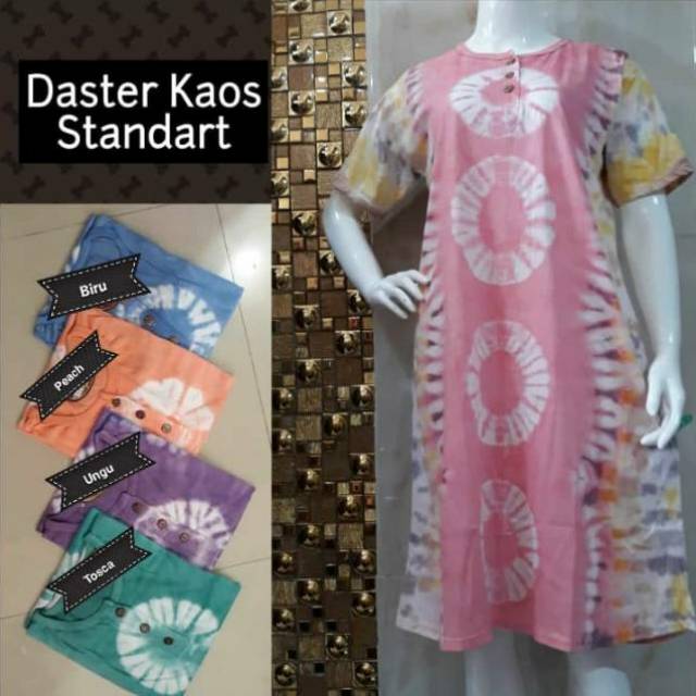  Daster  Kaos  Jumbo Batik Pelangi  Jumputan Tiedye 