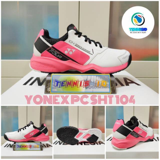 Sepatu Tenis Tennis Wanita Anak YONEX POWER CUSHION SHT 104 - Pink