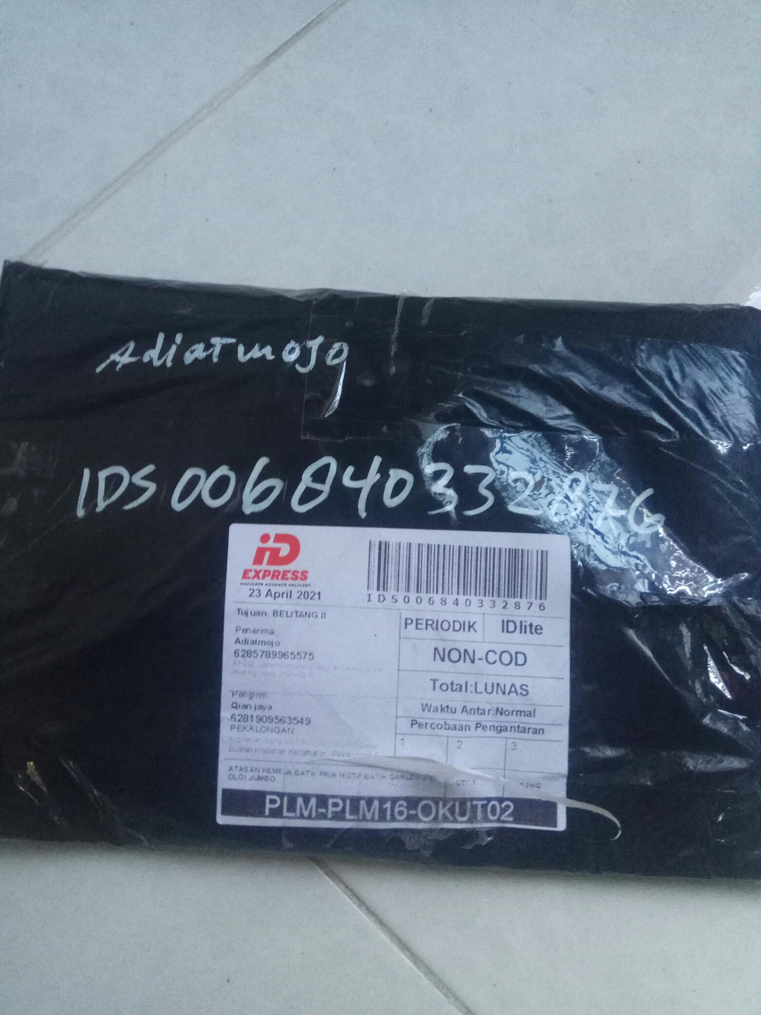 Atasan Kemeja Batik Pria Motif Batik Garuda // (solo) Jumbo