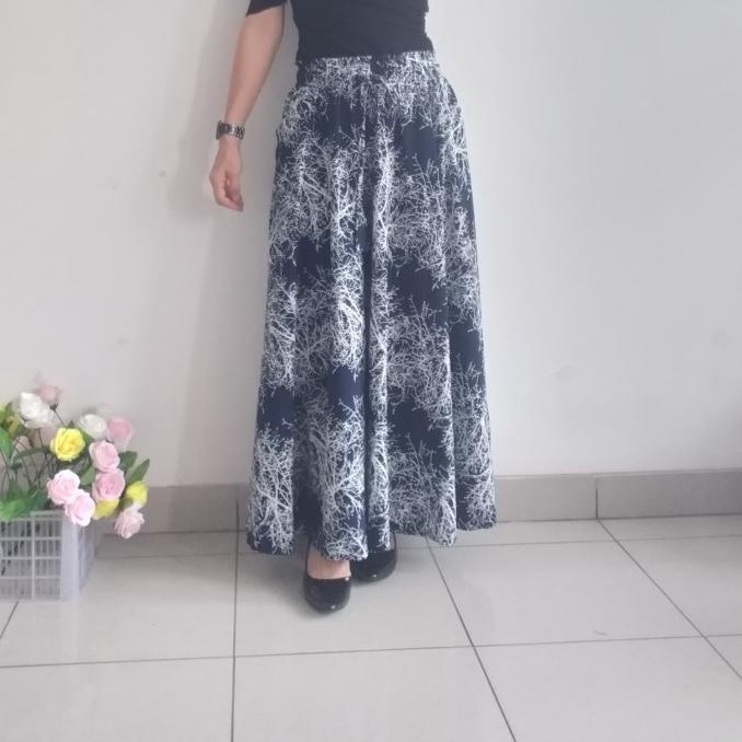 rok lebaran wanita muslim rok payung bawahan baju lebaran maxi skirt