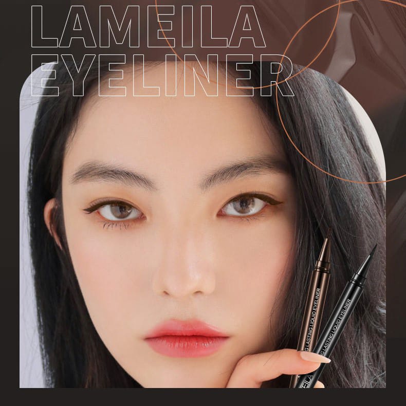 LAMEILA 842 EYELINER BLACK &amp; BROWN COLOR WATERPROOF &amp; LONG LASTING