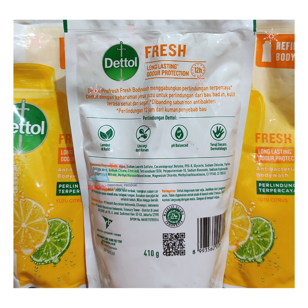 Dettol Body Wash Refill 410G