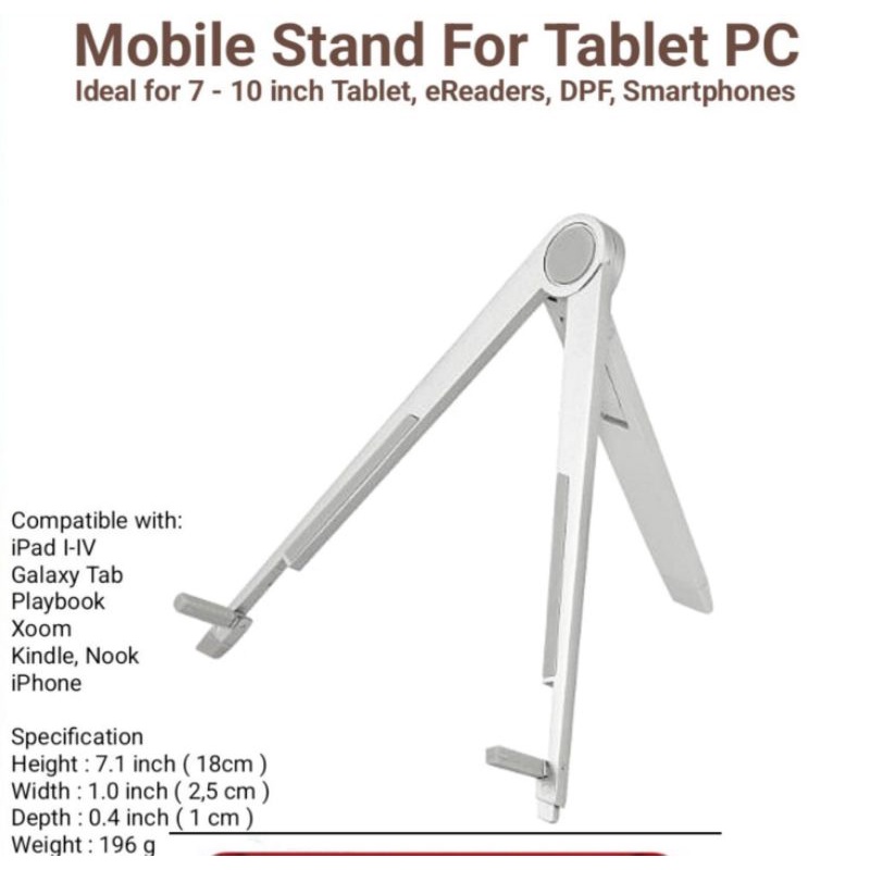 stand for tablet alumunium tablet fold 7&quot; &amp; 10&quot;....