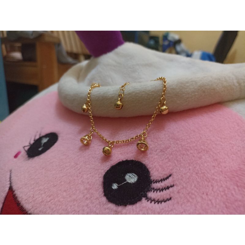 Gelang kaki anak jurai dubai emas 18k