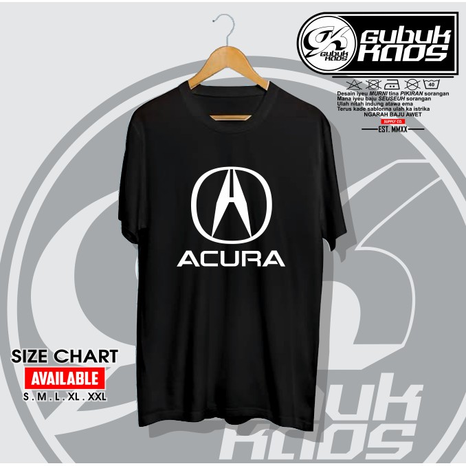 BAJU KAOS LOGO MERK ACURA LOGO MERK TERKENAL - GUBUK.KAOS