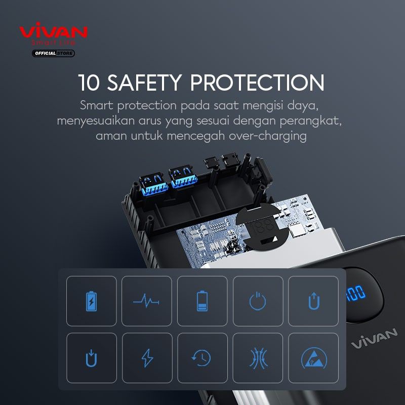 Vivan VPB-B40 Powerbank 40000mAh