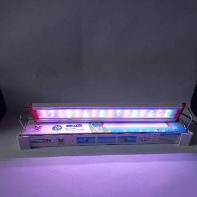 Lampu Led Aquarium SAKKAI PRO P-40LED 3X Mode Ganti Warna Lampu Arwana Aquarium Aquascape 50cm 16watt