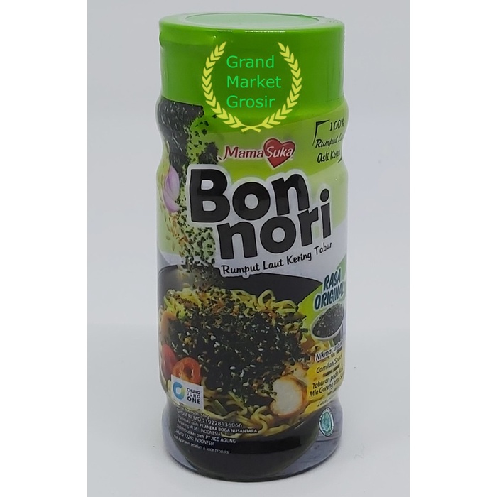 

ABON- MAMASUKA BON NORI RUMPUT LAUT KERING TABUR 30 G - ORIGINAL -MAKANAN-KERING.