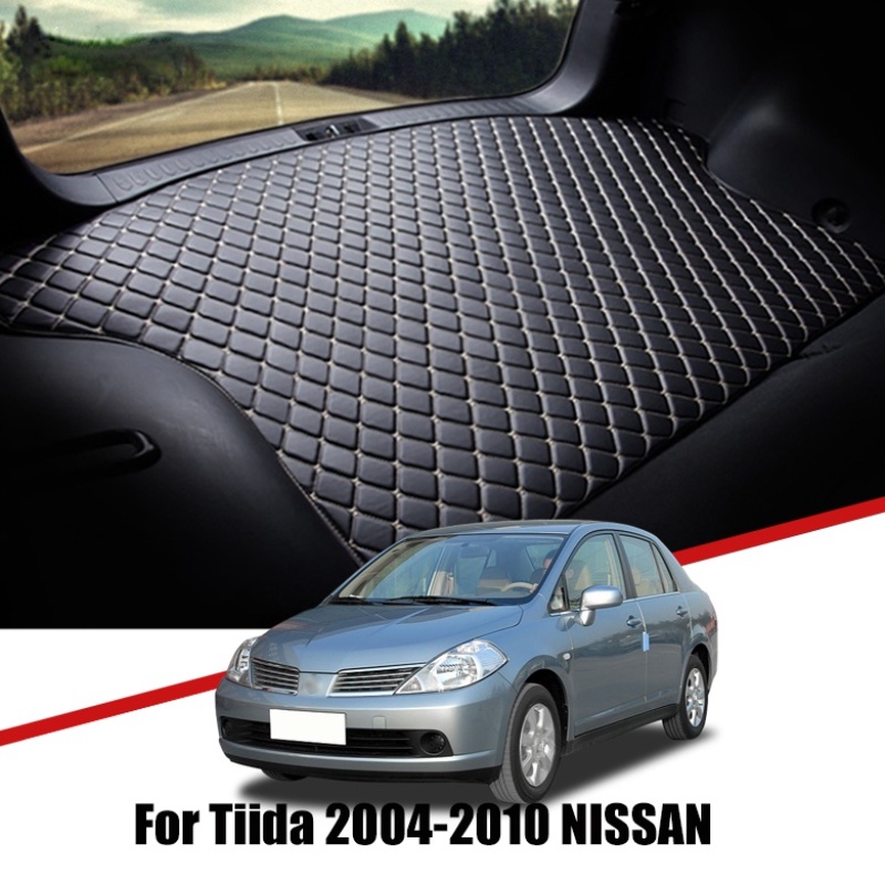 Matras Bagasi Mobil Bahan Kulit Premium Untuk Nissan Tiida Latio C11 2004-2010