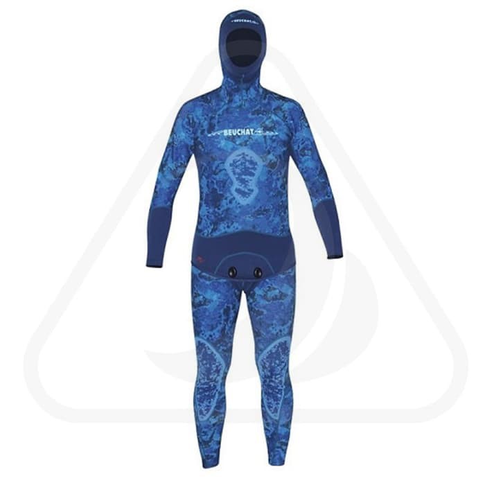 Baju Selam Tembak Ikan Long Wetsuit Neoprene Spearfishing 1,5mm Beuchat Rocksea Camo