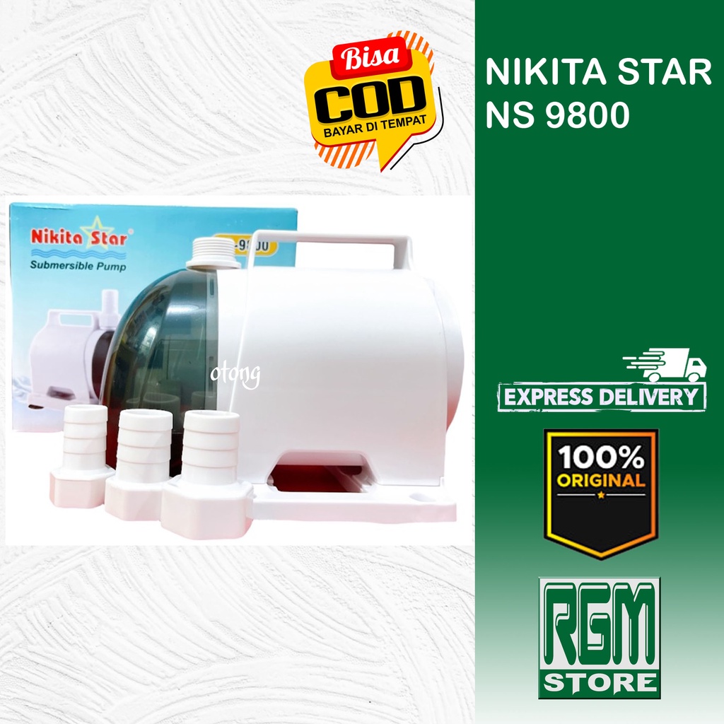 NIKITA STAR NS 9800 NS9800 MESIN POMPA KOLAM AQUARIUM HYDROPONIK