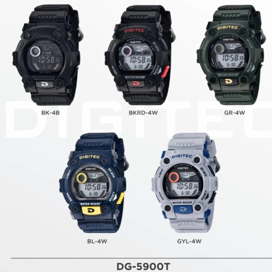 Digitec 5900 digital original jam tangan pria sport original