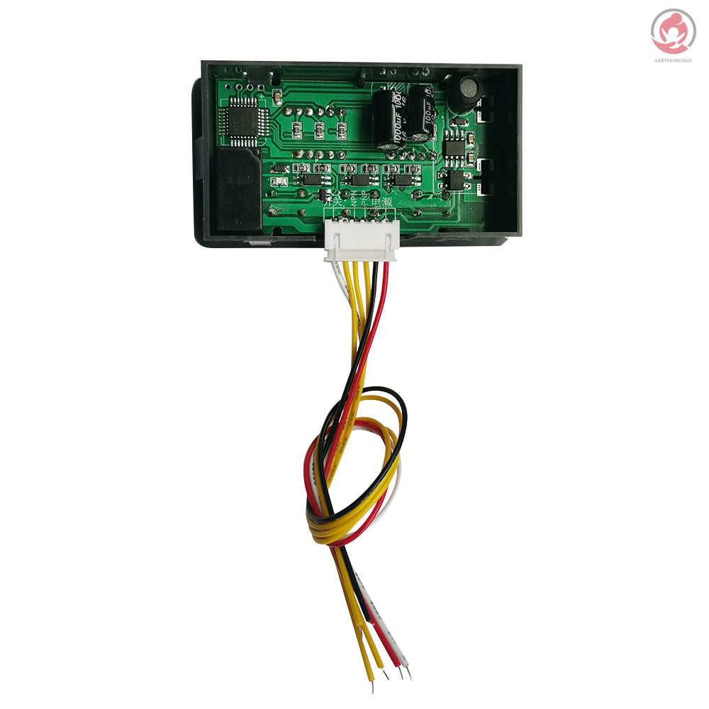 Mini LED Digital Counter Module DC/AC5V~24V Electronic Totalizer with NPN and PNP Signal Interface 1~999999 Times Counting Range