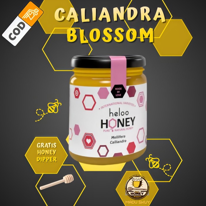 

Madu murni asli raw honey organik heloo pure honey 100% original nektar bunga kaliandra 300 gr
