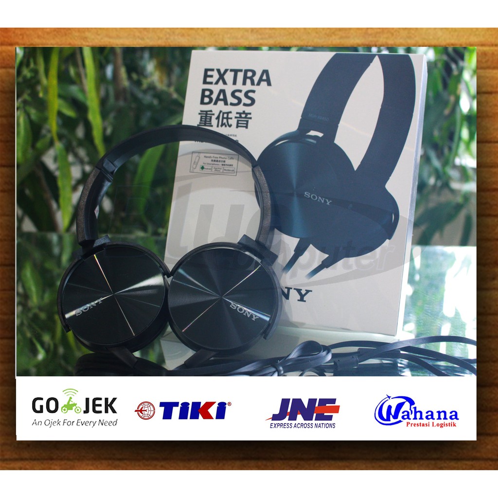 Headphone Sony EXTRA BASS MDR-XB450AP + mic | Shopee I   ndonesia