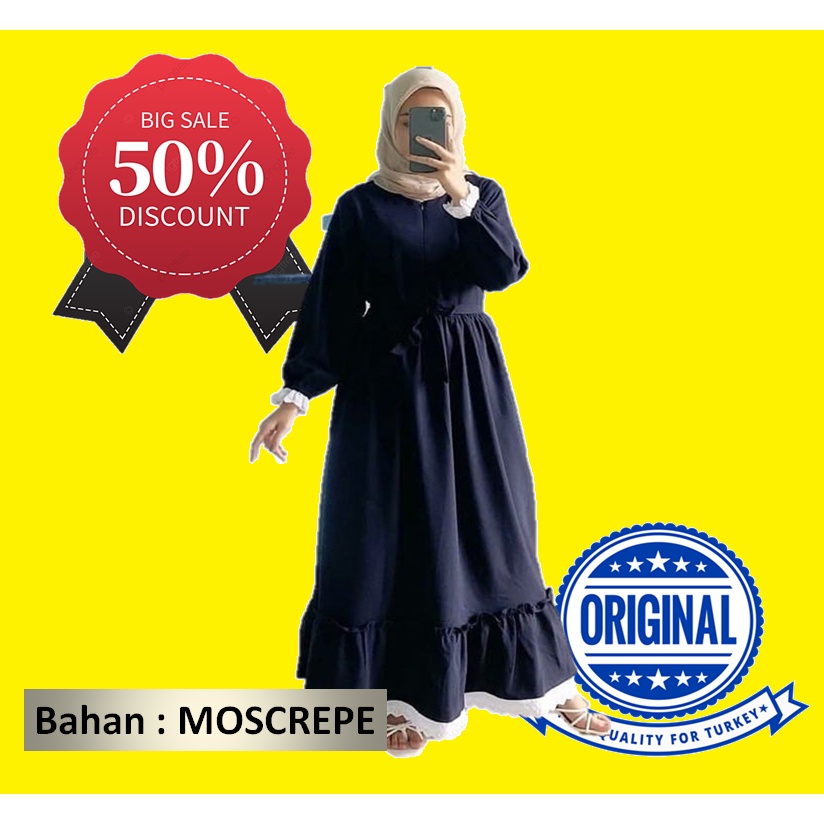 GAMIS/DRESS/ASMIRA MAXI DRESS RENDA // SOGAN GAMIS RENDA