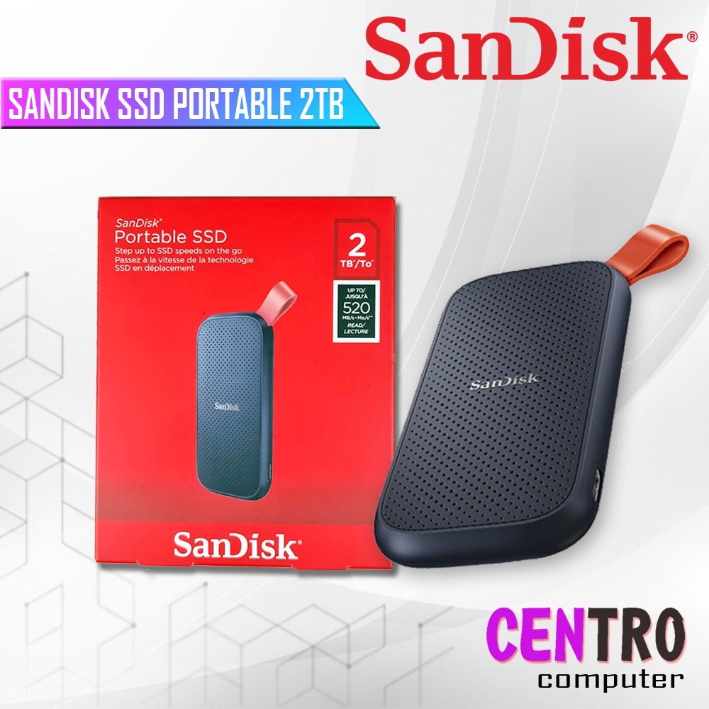 SANDISK SSD PORTABLE 2TB - PORTABLE SSD EXTERNAL 2TB ORIGINAL