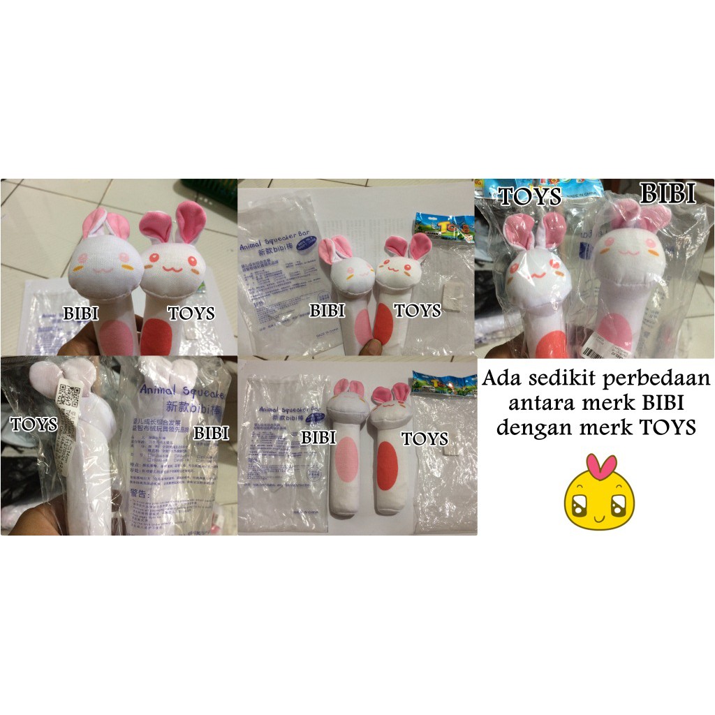 rattle stick bayi boneka pencet mainan edukasi anak baby toy squeaker bar