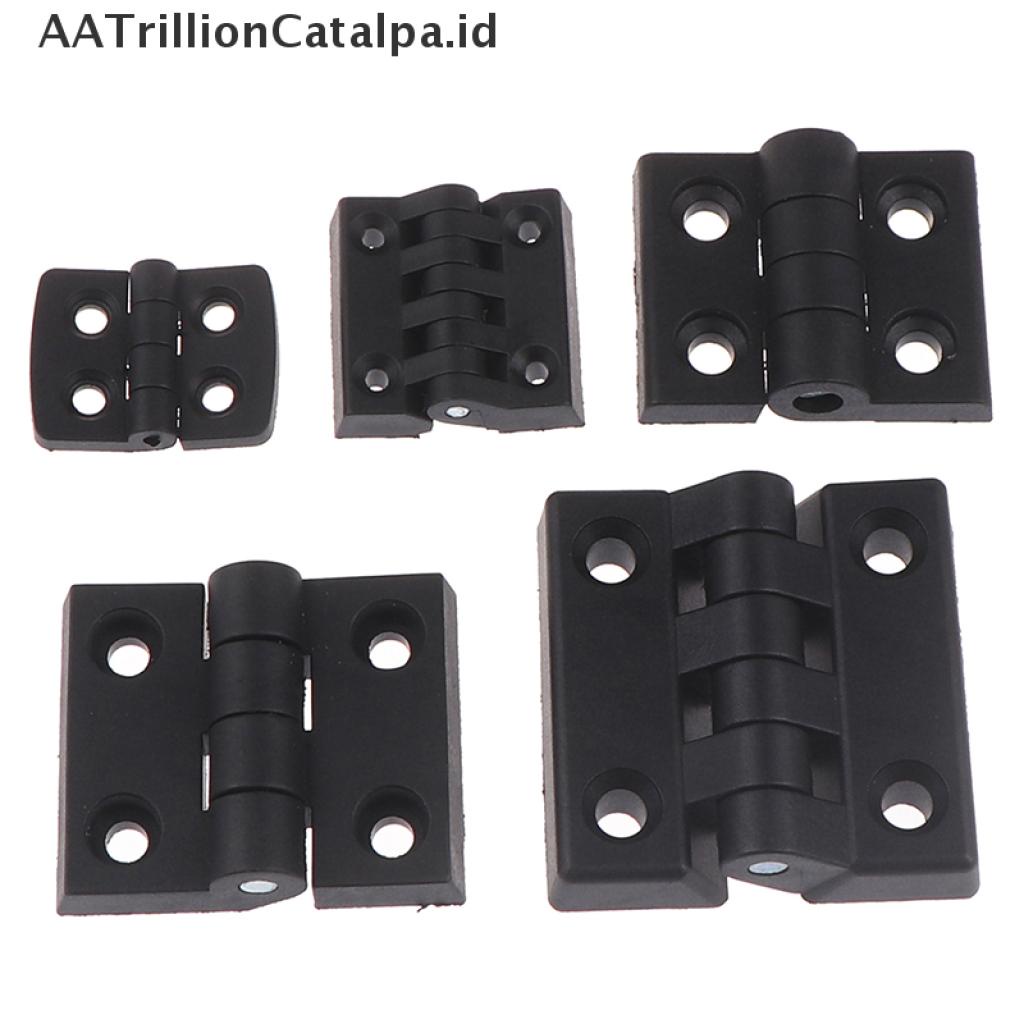 1pc Engsel Pintu Mini Bahan Plastik Abs Warna Hitam