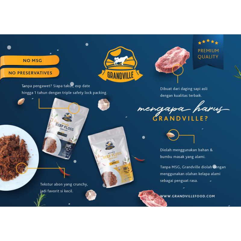 

[PREMIUM] Grandville Abon Sapi Crunchy Single Pack (NON MSG & NON PENGAWET)