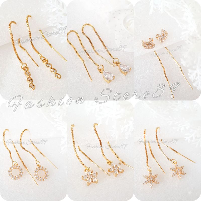 Anting Jurai Sabrina Impor Perhiasan lapis Emas 18k Bestquality impor Xuping Yaxiya