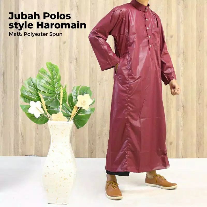 JUBAH POLOS PRIA MODEL HAROMAIN/PRODUK LOKAL BERKUALITAS/JUBAH DEWASA/GAMIS POLOS DEWASA