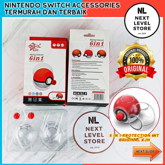 6 in 1 Poke Ball Plus Protective Crystal Case Nintendo KJH Original