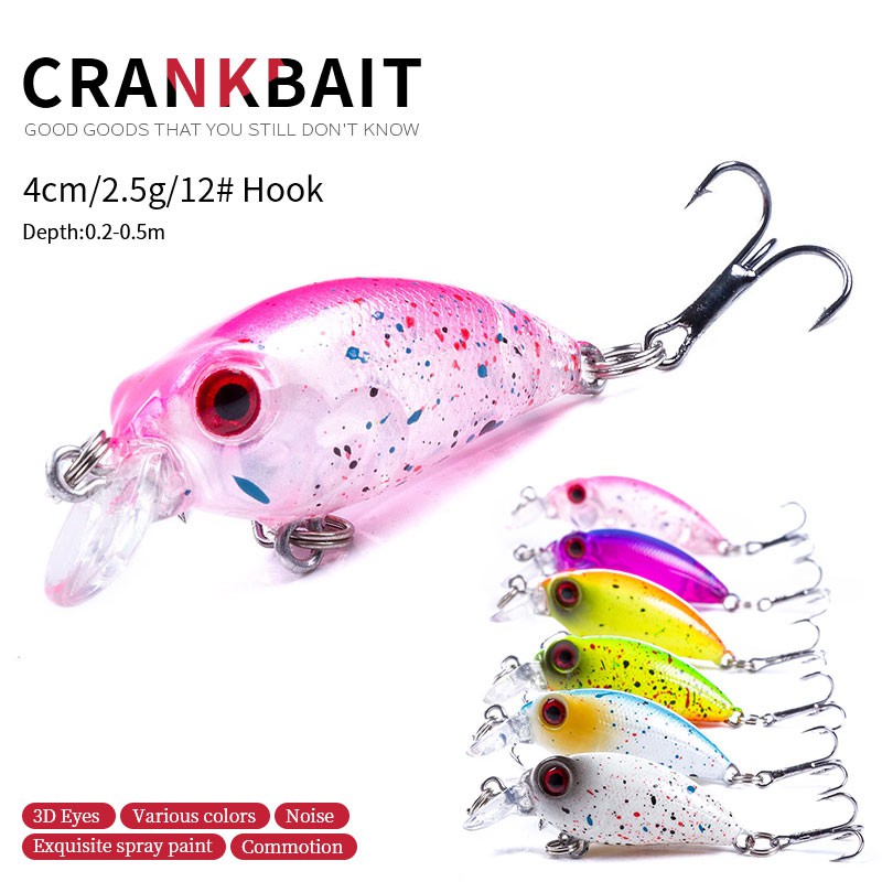 Crank Lure Umpan Casting Hampala Sungai dan Muara 4cm 2,5gr CB052 minnow