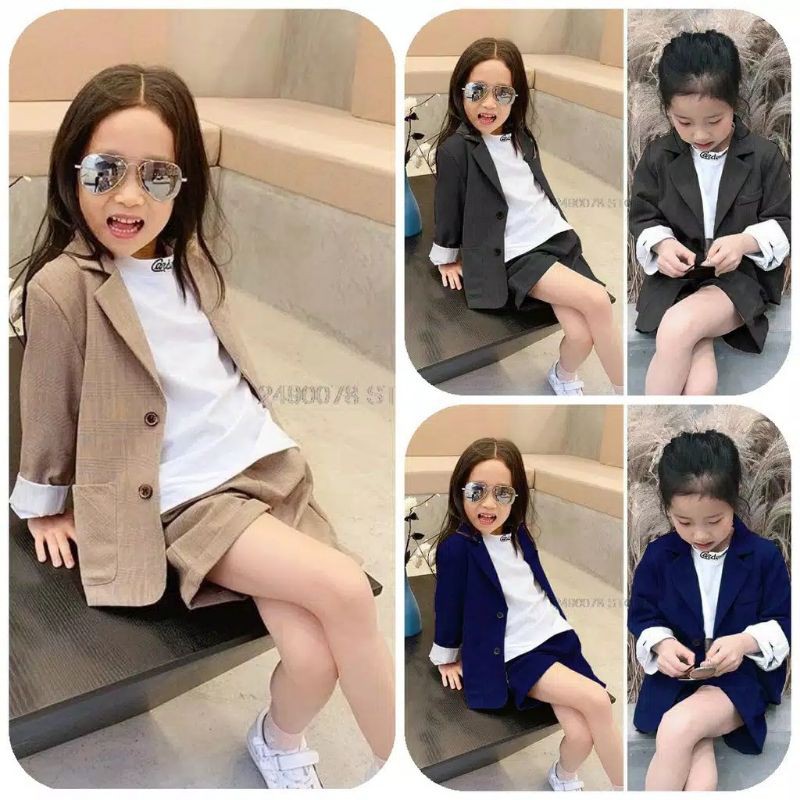 Set Go Girl KID SET JAS ANAK CEWEK SETELAN BAJU ANAK PEREMPUAN