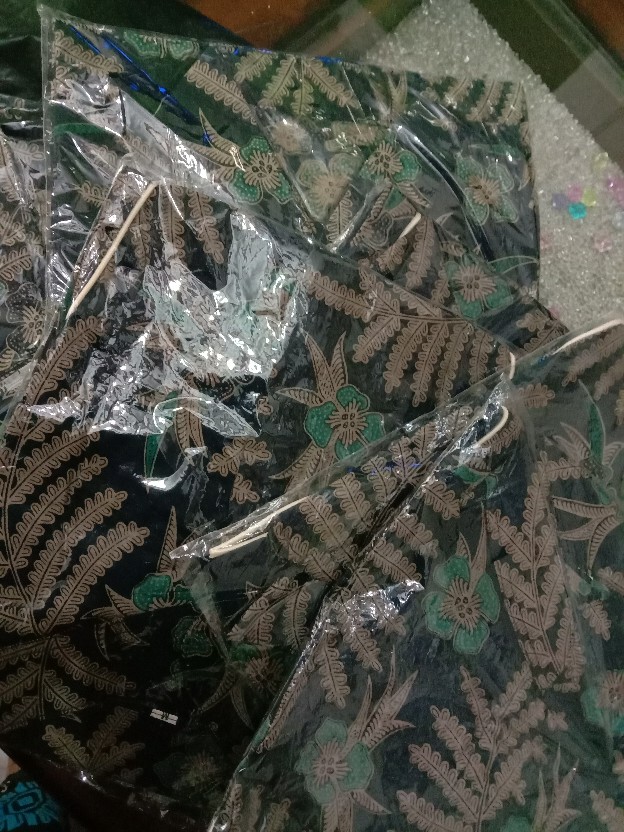 Tey-17 Batik Wanita Asj Sa Hrb026 Kenongo Kemeja Tosca Pendek