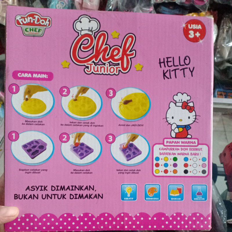 mainan anak fun dooh +cetakan chef junior silahkan tanya stok