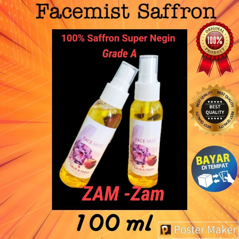 FACEMIST SAFFRON 100ml  by Syfra| Face mist SAFFRON | BEAUTY | TONER | 100% ORIGINAL SUPER NEGIN