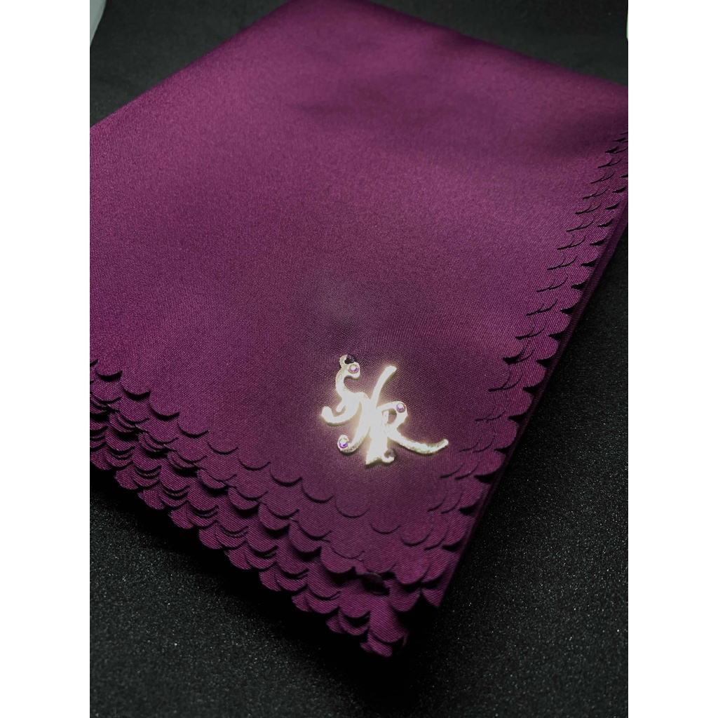 Glowing Voal Fatimah Syahrini Maroon