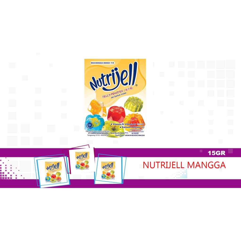 

NUTRIJELL JELLY MANGGA / MANGGO 15gr