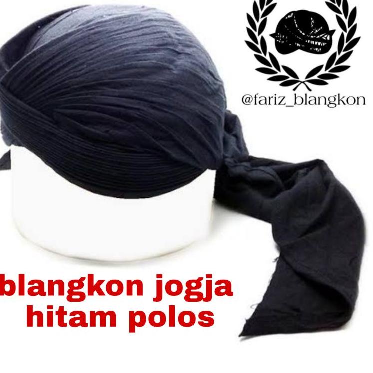 [TDR.27Jn22o] Blangkon jogja lipat hitam polos / blangkon jawa / blangkon solo / blangkon sunan