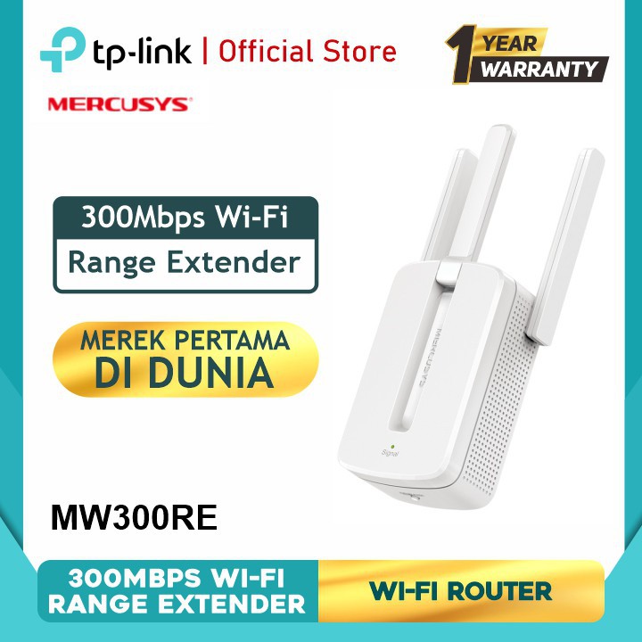 Mercusys MW300RE 300Mbps Signal amplifier WiFi Amplifier (WiFi Range Extender) Repeater tplink