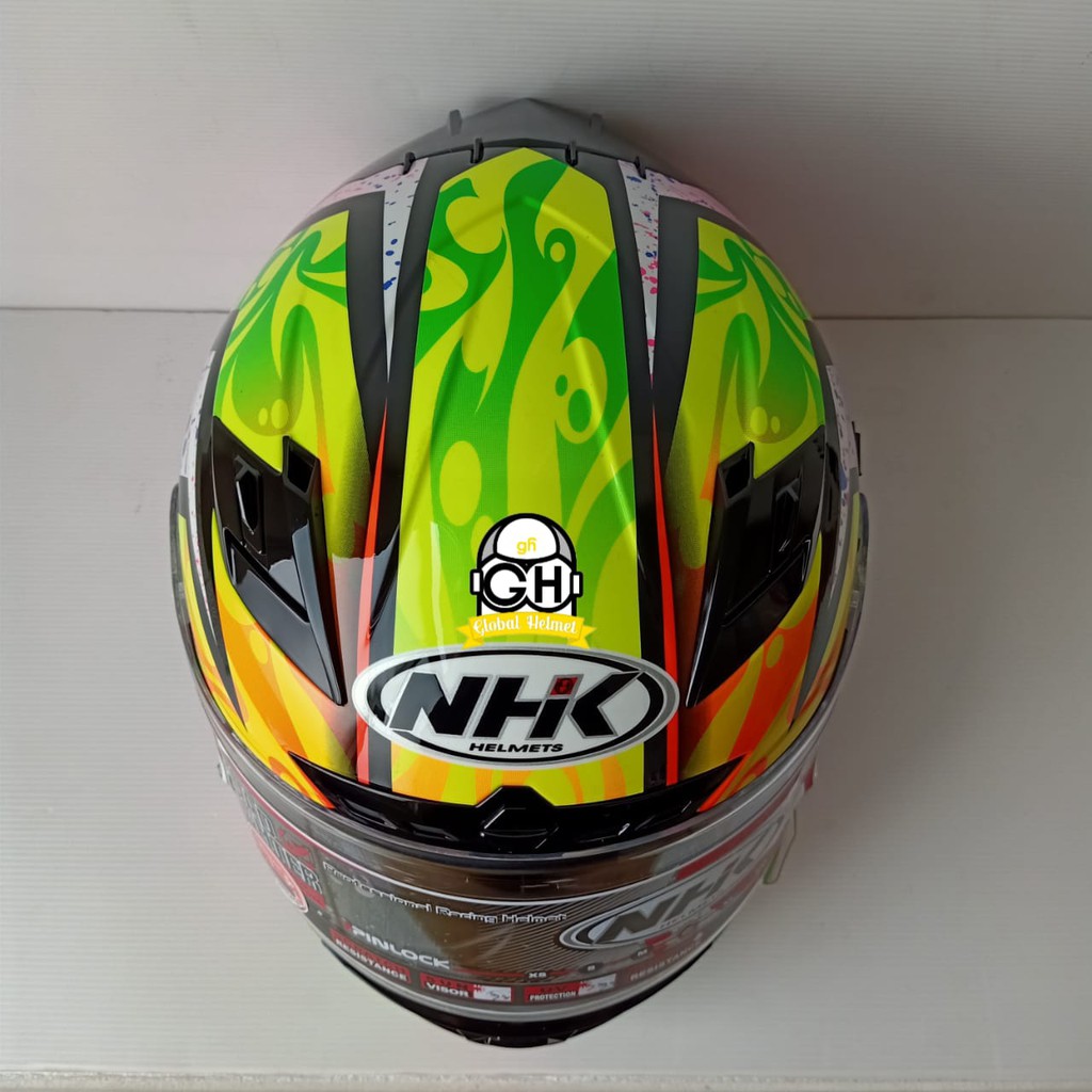 HELM NHK FULL FACE NHK RX9 KAREL WINTER BLACK PINK