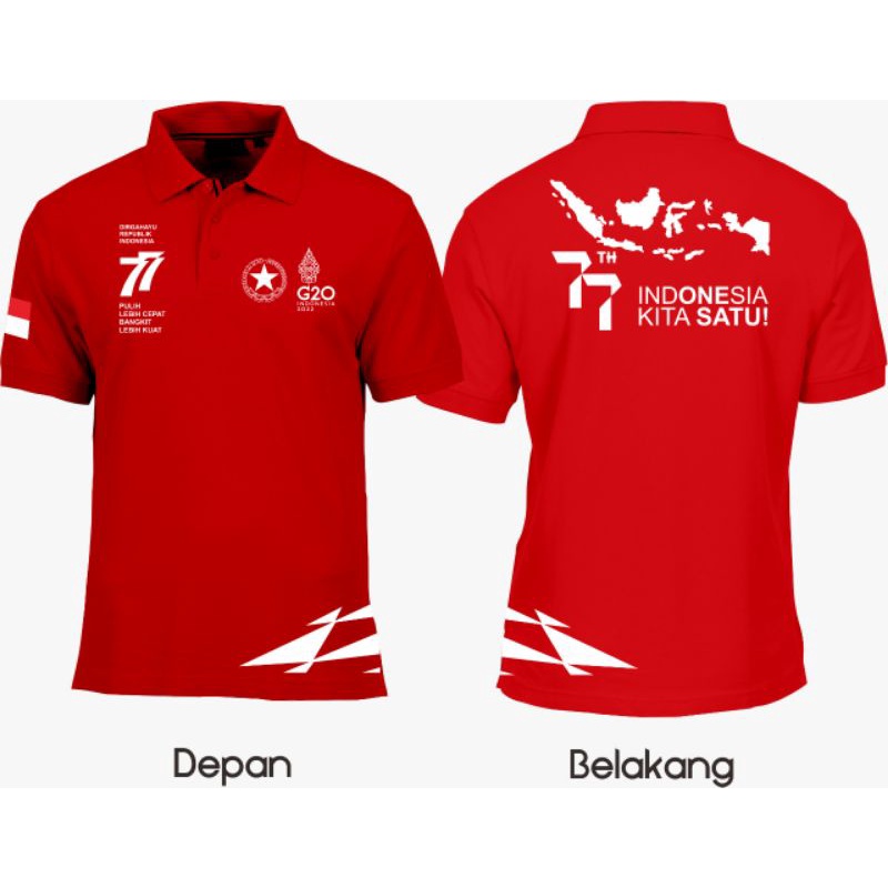 KAOS PANITIA 17 AGUSTUS/KAOS MERAH PUTIH/KAOS LOGO GARUDA/KAOS GAMBAR PETA INDONESIA