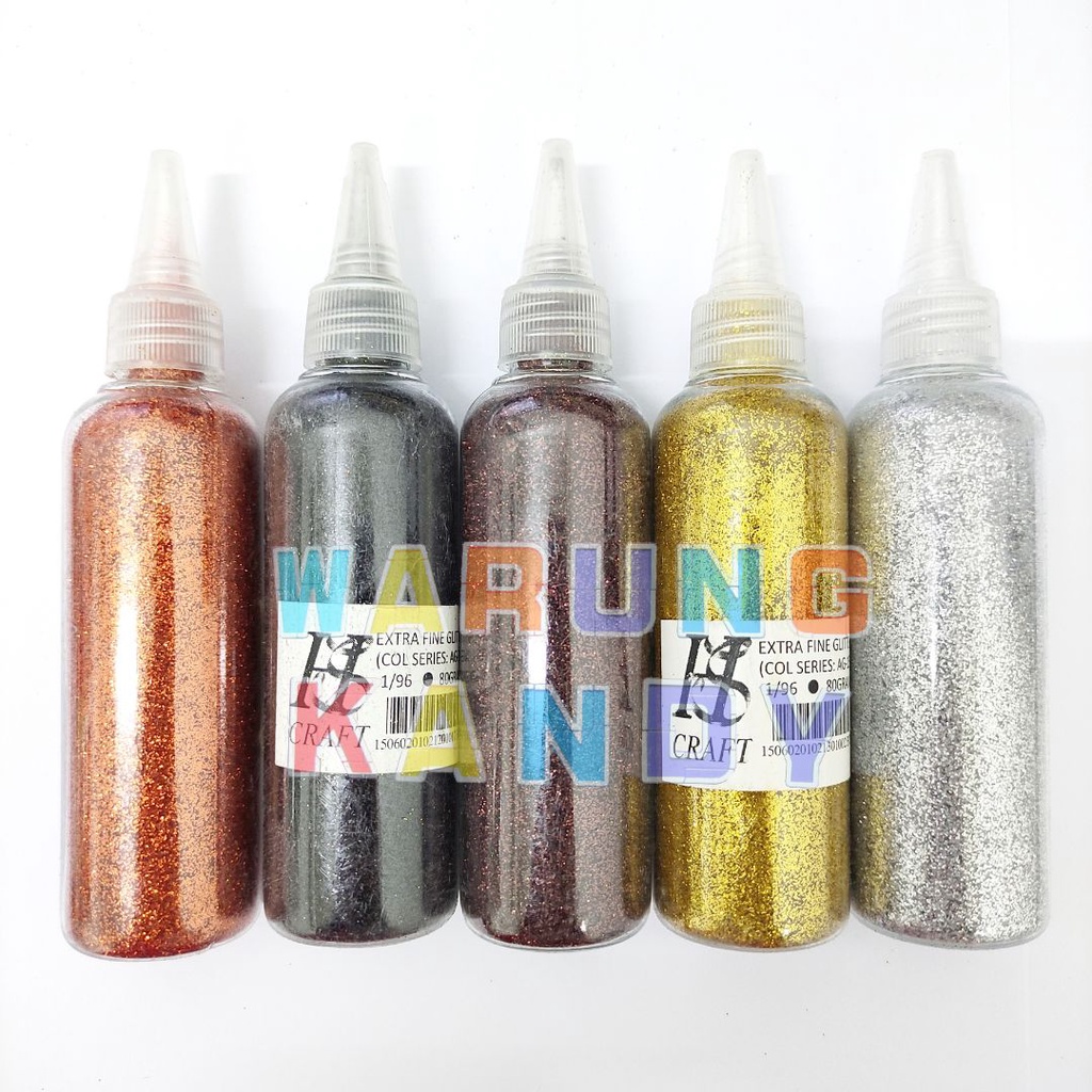 Glitter Bubuk 1/96 AB / Pelangi Botol 80gram