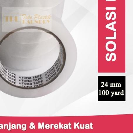 

♘ Isi 6 roll - Selotip Solasi Lakban Bening Daimaru 1 inch/24 mm - DAIMARU 72 yard ❀