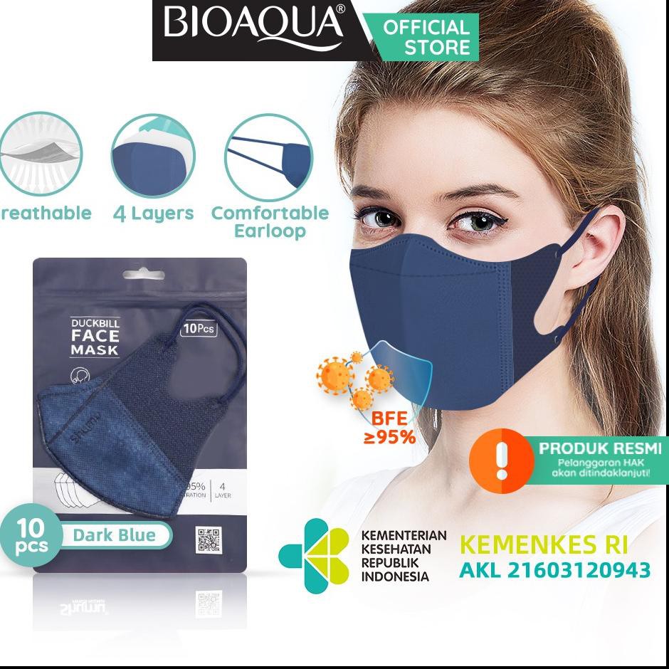 〖PRPT〗 BIOAQUA - Disposable Masker Duckbill 4Ply Masker Protective Kn95 Masker Kf94