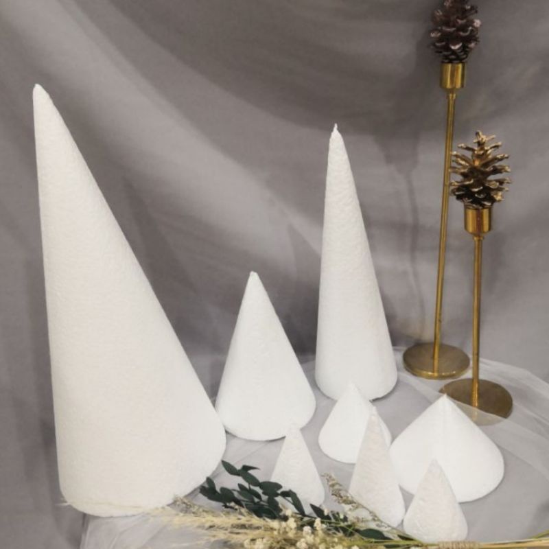 kerucut D15 T20 dummy cake styrofoam/ gabus/ sterofoam